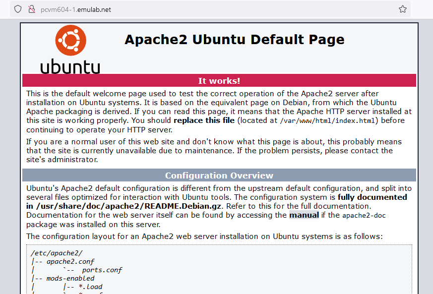Apache2 Webserver